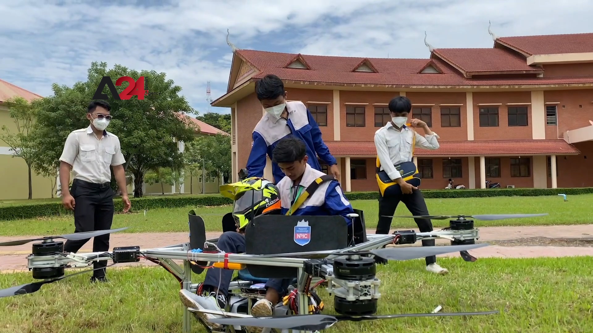 Cambodia –Cambodian student manufactures a flying car