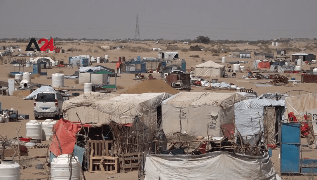 Yemen- Al-Samiya camp displaced people live in difficult situations under aid cuts