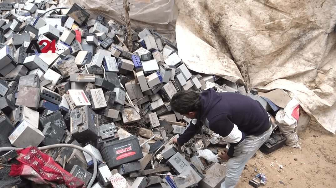 Palestine- Tons of Dead Batteries Pose a Grave Environmental Threat in Gaza