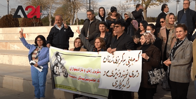 العراق- وقفة احتجاجية في السليمانية تنديدا بجرائم قتل النساء