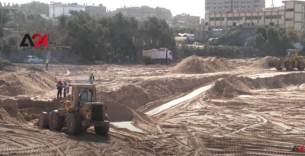 فلسطين - البدء بإعادة الإعمار وبناء الوحدات السكنية للمتضررين في غزة