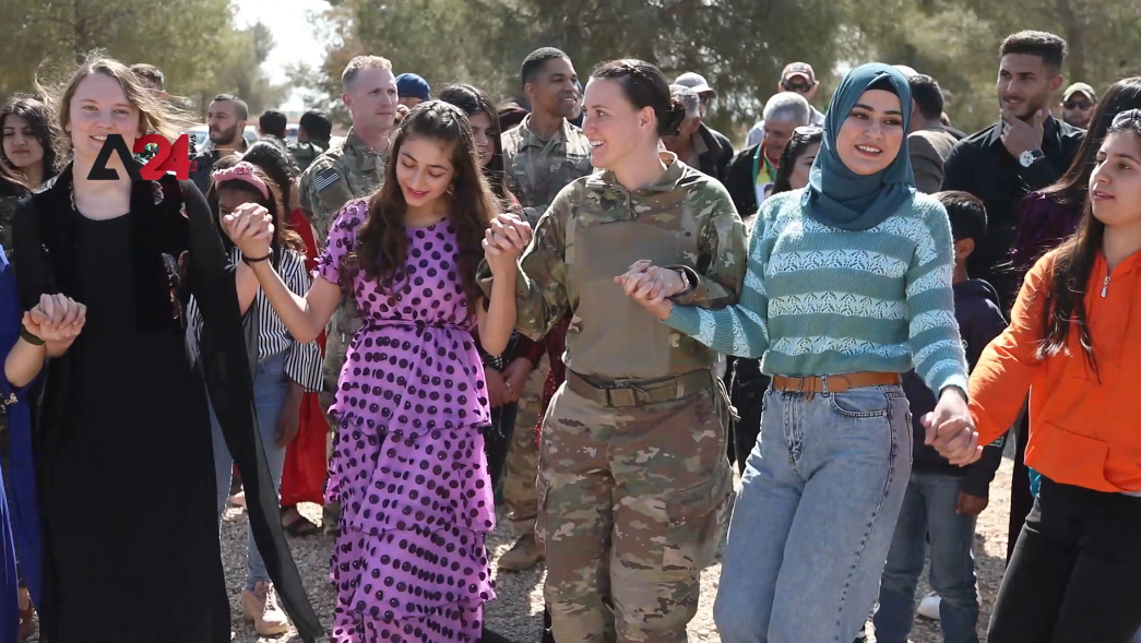 Syria – Delegation from the coalition forces mark Women's Day in Qamishli