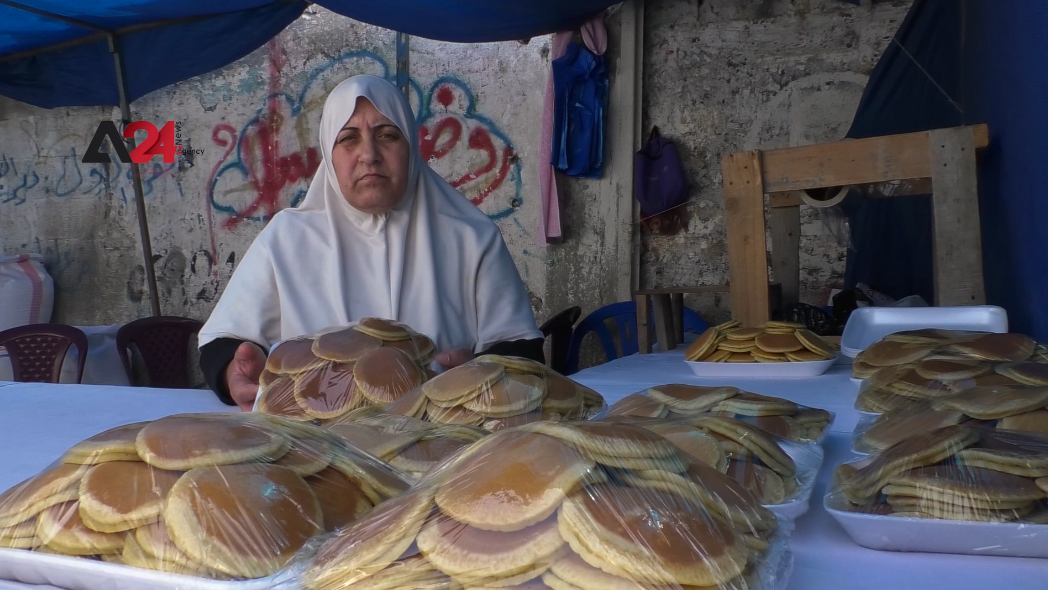 Palestine – Qatayef of Umm Iyad attracts people in Deir al-Balah market