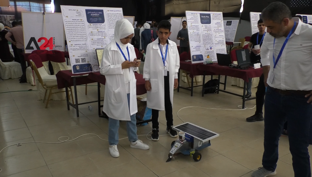 Palestine – Gaza school students showcase work in scientific and technical exhibition