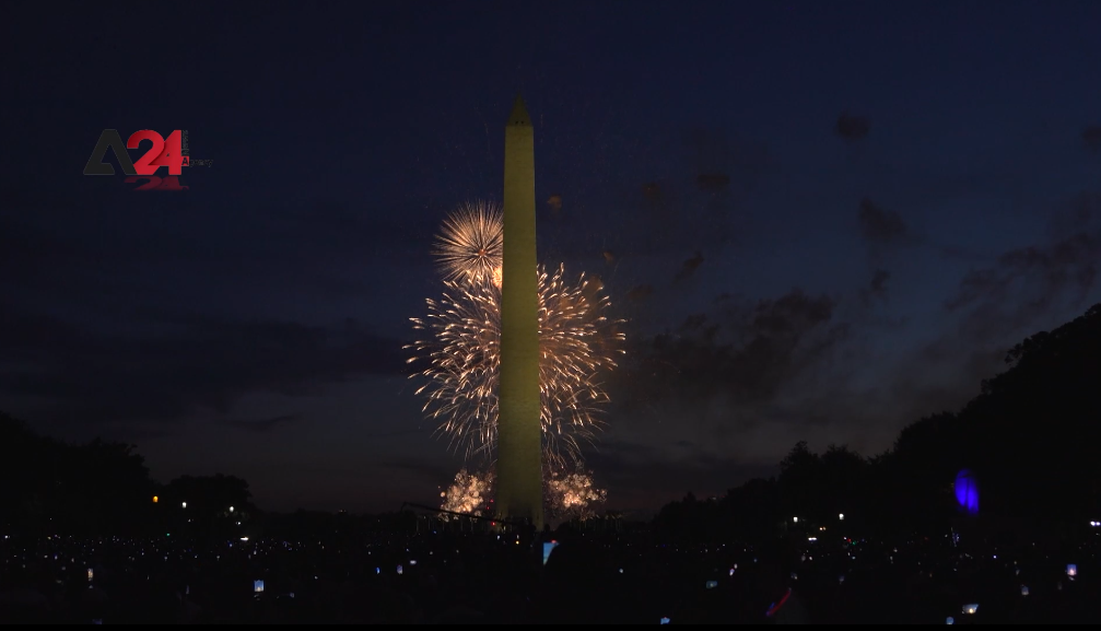 USA - Americans in Washington celebrate Independence Day